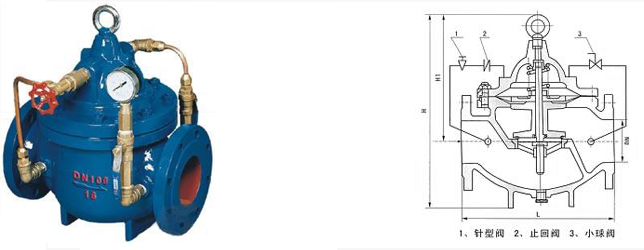 300X緩閉止回閥結(jié)構(gòu)圖